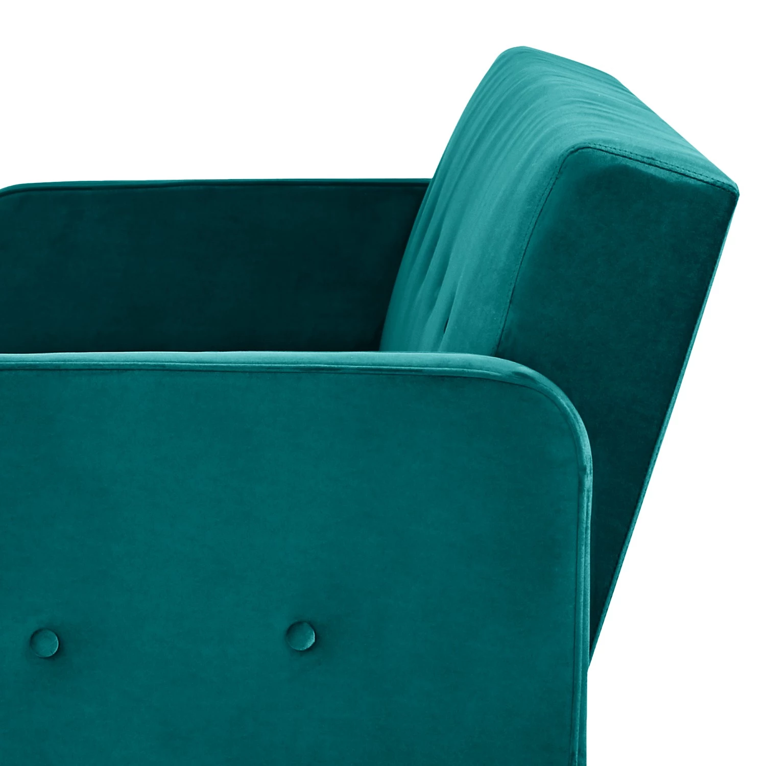 Jack & Alice Canapé convertible Daru IV - Velours - Turquoise 10 Jack & Alice Canapé convertible Daru IV - Velours - Turquoise – Image 10