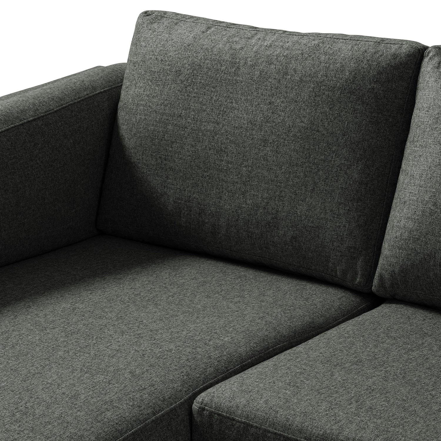 Studio Copenhagen Canapé d’angle COSO Classic+ méridienne - Tissu Inze: Gris foncé - Largeur : 287 cm - Méridienne courte à gauche (vue de face) - Chrome brillant 14 Studio Copenhagen Canapé d’angle COSO Classic+ méridienne - Tissu Inze: Gris foncé - Largeur : 287 cm - Méridienne courte à gauche (vue de face) - Chrome brillant – Image 14