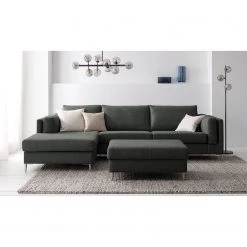 Studio Copenhagen Canapé d’angle COSO Classic+ méridienne - Tissu Inze: Gris foncé - Largeur : 287 cm - Méridienne courte à gauche (vue de face) - Chrome brillant 26 Studio Copenhagen Canapé d’angle COSO Classic+ méridienne - Tissu Inze: Gris foncé - Largeur : 287 cm - Méridienne courte à gauche (vue de face) - Chrome brillant -Canapés Soldes Magasin 1000211891 200923 09515000285 MOOD DETAILS P000000001000211891 mood