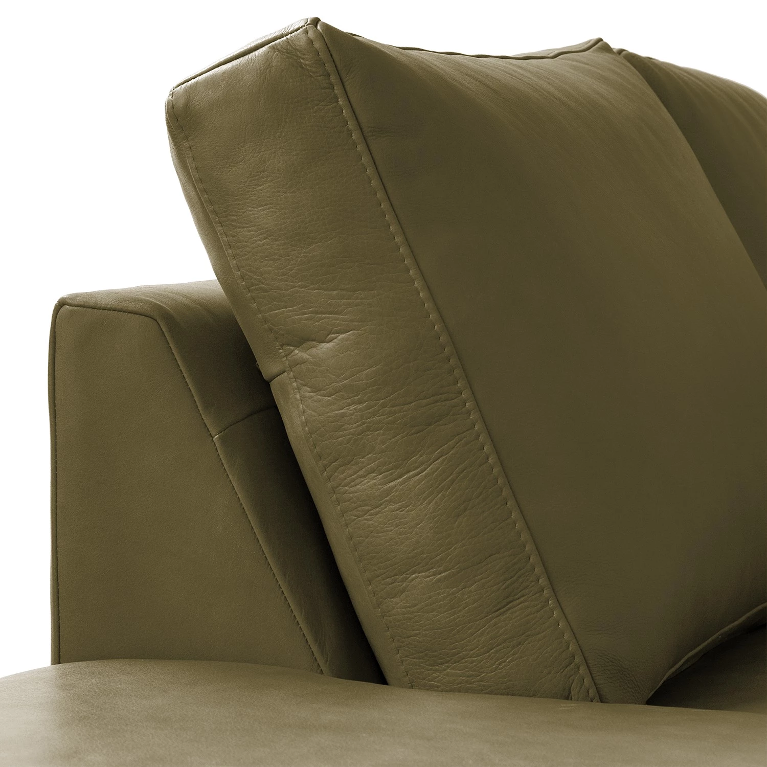 Studio Copenhagen Canapé panoramique COSO Classic+ - Cuir véritable Taru : Vert olive - Méridienne courte à droite / longue à gauche (vue de face) - Coffre de lit - Chrome brillant 17 Studio Copenhagen Canapé panoramique COSO Classic+ - Cuir véritable Taru : Vert olive - Méridienne courte à droite / longue à gauche (vue de face) - Coffre de lit - Chrome brillant – Image 17