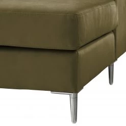 Studio Copenhagen Canapé panoramique COSO Classic+ - Cuir véritable Taru : Vert olive - Méridienne courte à droite / longue à gauche (vue de face) - Coffre de lit - Chrome brillant 55 Studio Copenhagen Canapé panoramique COSO Classic+ - Cuir véritable Taru : Vert olive - Méridienne courte à droite / longue à gauche (vue de face) - Coffre de lit - Chrome brillant -Canapés Soldes Magasin 1000212026 200811 17220001063 DETAILS P000000001000212026