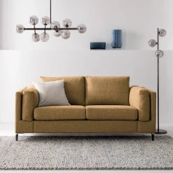 Studio Copenhagen 2 places Canapé COSO Classic+ - Tissu Inze: Marron clair - Noir -Canapés Soldes Magasin 1000212493 201008 13273200073 MOOD DETAILS P000000001000212493 mood