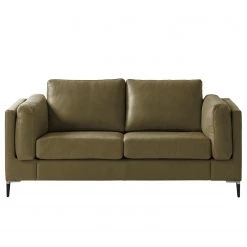 Studio Copenhagen 2 places Canapé COSO Classic+ - Cuir véritable Taru : Vert olive - Noir -Canapés Soldes Magasin 1000212496 200820 15200100093 MOOD DETAILS P000000001000212496 mood