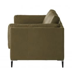 Studio Copenhagen 2 places Canapé COSO Classic+ - Cuir véritable Taru : Vert olive - Noir -Canapés Soldes Magasin 1000212496 200820 15200100094 DETAILS P000000001000212496