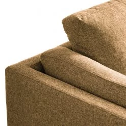 Studio Copenhagen Canapé d’angle COSO Classic+ ottomane - Tissu Inze: Marron clair - Largeur : 311 cm - Méridienne longue à droite (vue de face) - Coffre de lit - Chêne foncé -Canapés Soldes Magasin 1000212907 200825 13031201203 DETAILS P000000001000212907