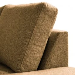 Studio Copenhagen Canapé d’angle COSO Classic+ ottomane - Tissu Inze: Marron clair - Largeur : 311 cm - Méridienne longue à droite (vue de face) - Coffre de lit - Chêne foncé -Canapés Soldes Magasin 1000212907 200825 13031301204 DETAILS P000000001000212907