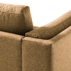 Studio Copenhagen Canapé d’angle COSO Classic+ ottomane - Tissu Inze: Marron clair - Largeur : 311 cm - Méridienne longue à droite (vue de face) - Coffre de lit - Chêne foncé -Canapés Soldes Magasin 1000212907 200825 13031601211 DETAILS P000000001000212907