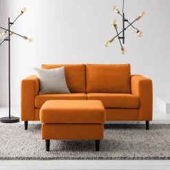 Studio Copenhagen 2 places Canapé COSO Classic - Tissu Milan : Marron rouille - Hêtre -Canapés Soldes Magasin 1000213043 201023 11041300129 MOOD DETAILS P000000001000213043 mood