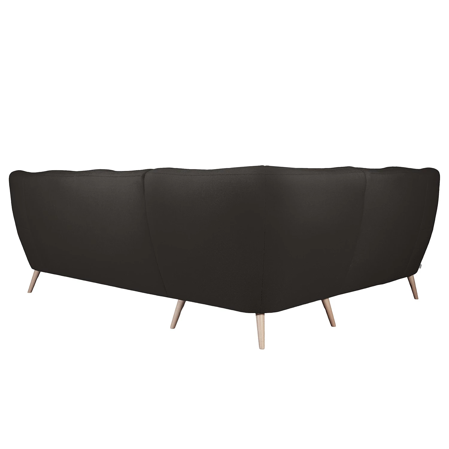 Fredriks Canapé panoramique Sawston II - Microfibre - Gris - Alignement à gauche 4 Fredriks Canapé panoramique Sawston II - Microfibre - Gris - Alignement à gauche – Image 4