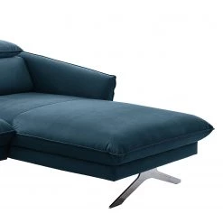 Fredriks Canapé d’angle Silt - Velours - Bleu foncé - Méridienne courte à droite (vue de face) -Canapés Soldes Magasin 1000215467 201209 18165800654 DETAILS P000000001000215467