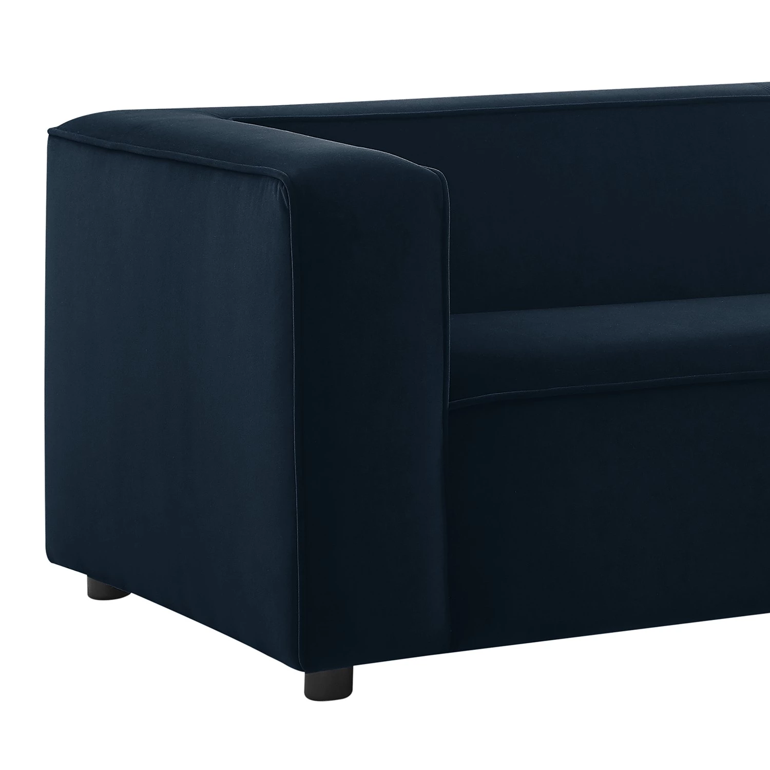 Fredriks Canapé d’angle Berlou II - microfibre - Bleu marine - Méridienne courte à droite (vue de face) 10 Fredriks Canapé d’angle Berlou II - microfibre - Bleu marine - Méridienne courte à droite (vue de face) – Image 10