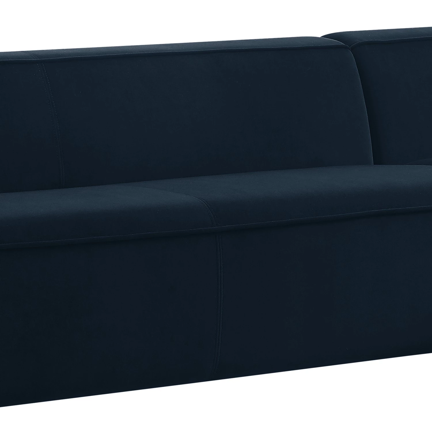 Fredriks Canapé d’angle Berlou II - microfibre - Bleu marine - Méridienne courte à droite (vue de face) 11 Fredriks Canapé d’angle Berlou II - microfibre - Bleu marine - Méridienne courte à droite (vue de face) – Image 11