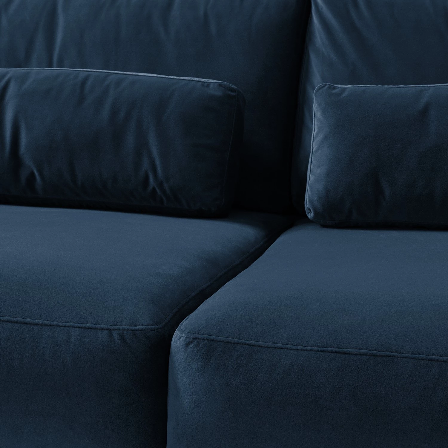 Studio Copenhagen Canapé Willows (3 places) - Velours Shyla: Bleu foncé 7 Studio Copenhagen Canapé Willows (3 places) - Velours Shyla: Bleu foncé – Image 7