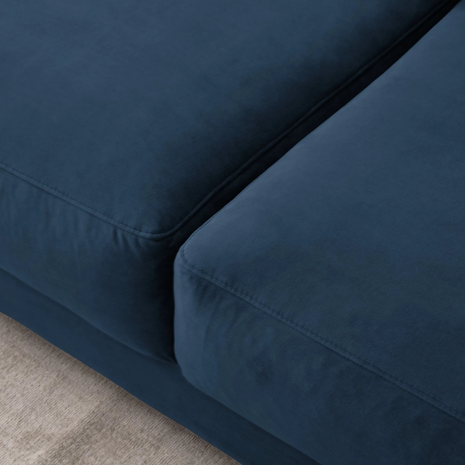 Studio Copenhagen Canapé Willows (3 places) - Velours Shyla: Bleu foncé 13 Studio Copenhagen Canapé Willows (3 places) - Velours Shyla: Bleu foncé – Image 13