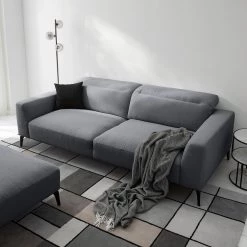 Studio Copenhagen Canapé Berrie (3 places) - Tissu Saia: Gris minéral -Canapés Soldes Magasin 1000217027 210222 09071100003 MOOD DETAILS P000000001000217027 mood