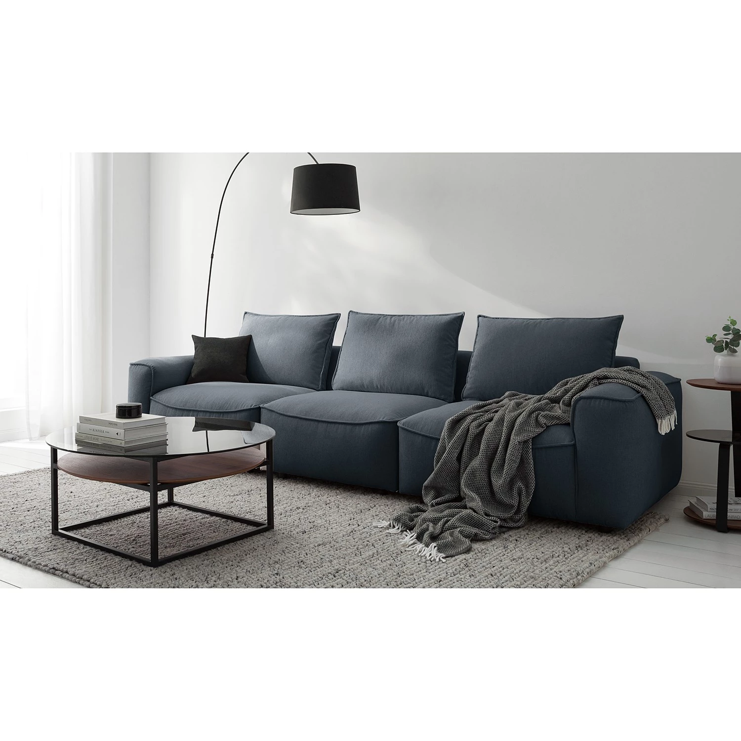 Studio Copenhagen Grand canapé Buckley I - Tissu Saia: Gris 15 Studio Copenhagen Grand canapé Buckley I - Tissu Saia: Gris – Image 15