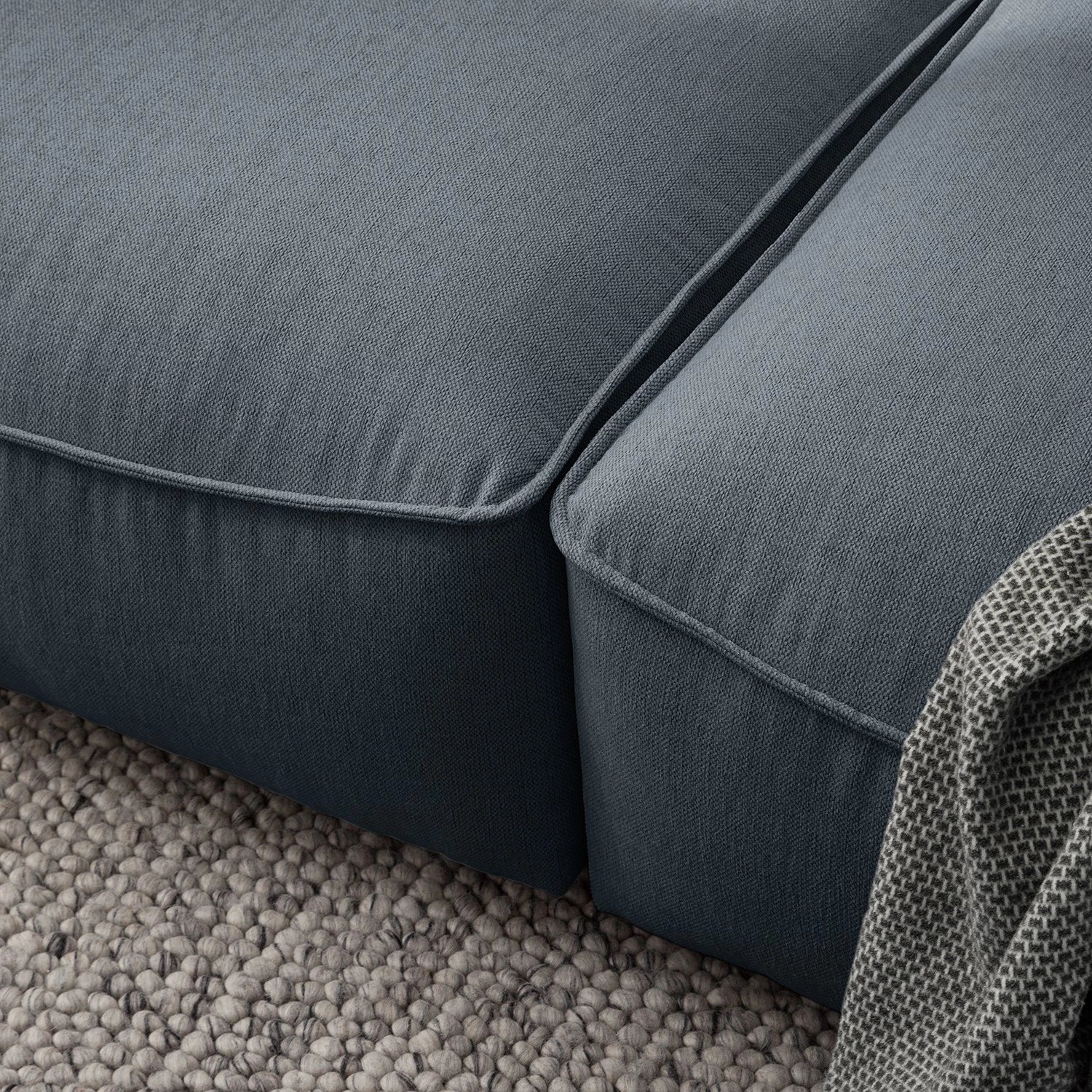 Studio Copenhagen Grand canapé Buckley I - Tissu Saia: Gris 16 Studio Copenhagen Grand canapé Buckley I - Tissu Saia: Gris – Image 16