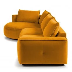 Studio Copenhagen Canapé d’angle Buckley I - Velours Shyla: Orange jaune - Méridienne courte à gauche (vue de face) -Canapés Soldes Magasin 1000217929 201119 12203400353 DETAILS P000000001000217929