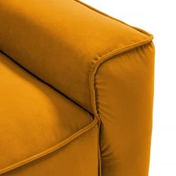 Studio Copenhagen Canapé d’angle Buckley I - Velours Shyla: Orange jaune - Méridienne courte à gauche (vue de face) -Canapés Soldes Magasin 1000217929 201119 12203400355 DETAILS P000000001000217929