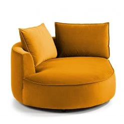 Studio Copenhagen Canapé d’angle Buckley I - Velours Shyla: Orange jaune - Méridienne courte à gauche (vue de face) -Canapés Soldes Magasin 1000217929 201119 12203500360 DETAILS P000000001000217929