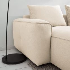 Studio Copenhagen Canapé d’angle Buckley II - Tissu Saia: Beige - Méridienne courte à gauche (vue de face) -Canapés Soldes Magasin 1000218155 210215 12151300482 DETAILS P000000001000218155