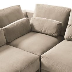 Studio Copenhagen Canapé d’angle Willows I - Velours Shyla: Beige - Méridienne longue à droite (vue de face) 42 Studio Copenhagen Canapé d’angle Willows I - Velours Shyla: Beige - Méridienne longue à droite (vue de face) -Canapés Soldes Magasin 1000218164 201208 11073100327 DETAILS P000000001000218164