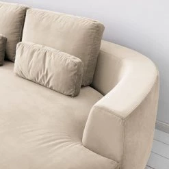 Studio Copenhagen Canapé d’angle Willows I - Velours Shyla: Beige - Méridienne longue à droite (vue de face) 35 Studio Copenhagen Canapé d’angle Willows I - Velours Shyla: Beige - Méridienne longue à droite (vue de face) -Canapés Soldes Magasin 1000218164 210119 16175100358 DETAILS P000000001000218164