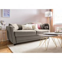 Jack & Alice Canapé convertible Teresina - Velours - Platine - Largeur : 212 cm - Alignement à droite 21 Jack & Alice Canapé convertible Teresina - Velours - Platine - Largeur : 212 cm - Alignement à droite -Canapés Soldes Magasin 1000218382 211006 06152000175 MOOD DETAILS P000000001000218382 mood