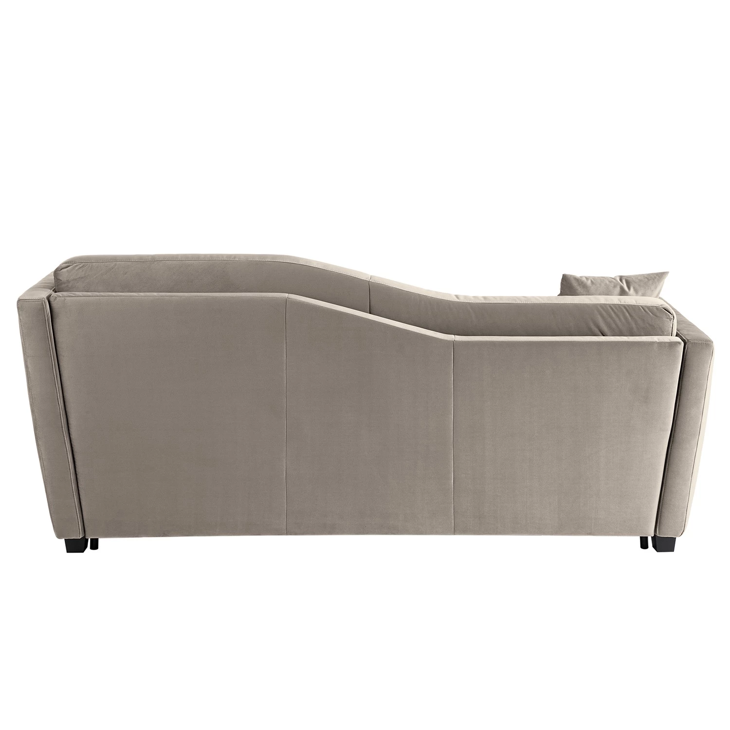 Jack & Alice Canapé convertible Teresina - Velours - Platine - Largeur : 212 cm - Alignement à droite 8 Jack & Alice Canapé convertible Teresina - Velours - Platine - Largeur : 212 cm - Alignement à droite – Image 8