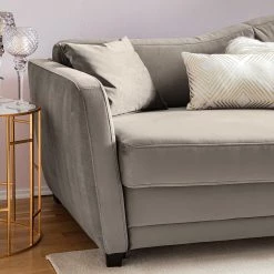 Jack & Alice Canapé convertible Teresina - Velours - Platine - Largeur : 212 cm - Alignement à droite 33 Jack & Alice Canapé convertible Teresina - Velours - Platine - Largeur : 212 cm - Alignement à droite -Canapés Soldes Magasin 1000218382 211006 06152000296 DETAILS P000000001000218382