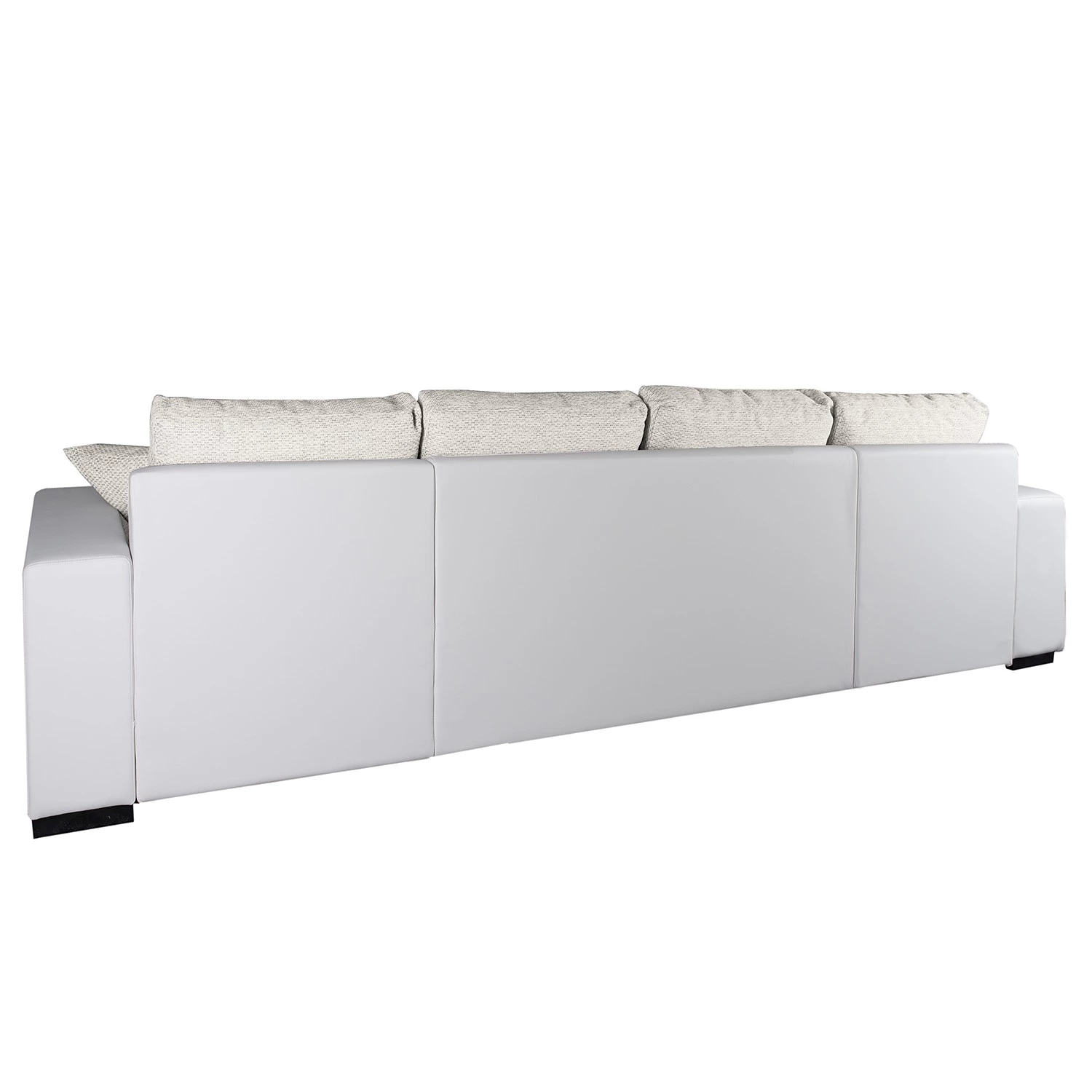 Fredriks Canapé panoramique Bardwell - Similicuir, tissu - Beige / Blanc 5 Fredriks Canapé panoramique Bardwell - Similicuir, tissu - Beige / Blanc – Image 5