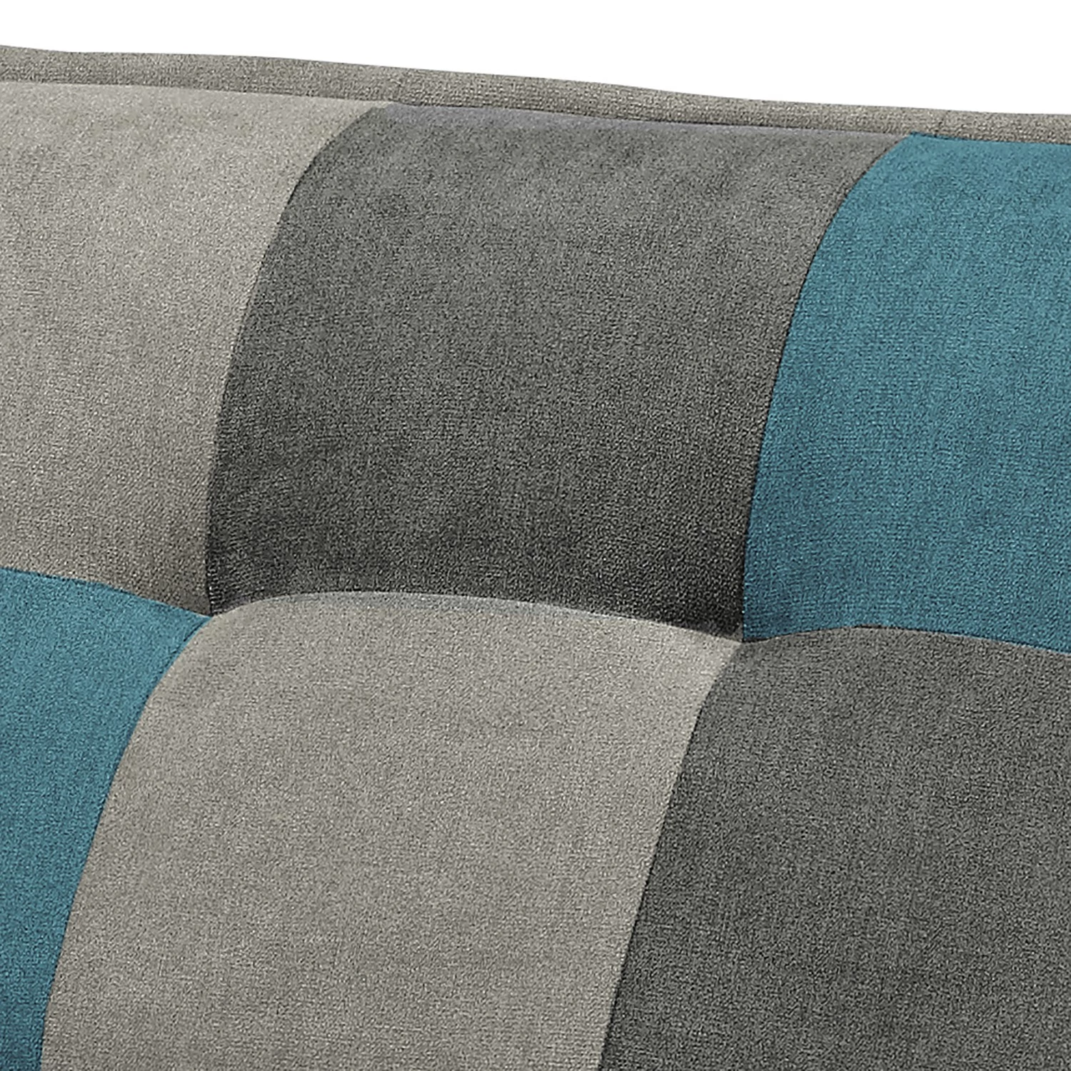 Fredriks Canapé Tutu (2 places) - Microfibre - Microfibre Ranu Patchwork: Denim / Gris 5 Fredriks Canapé Tutu (2 places) - Microfibre - Microfibre Ranu Patchwork: Denim / Gris – Image 5