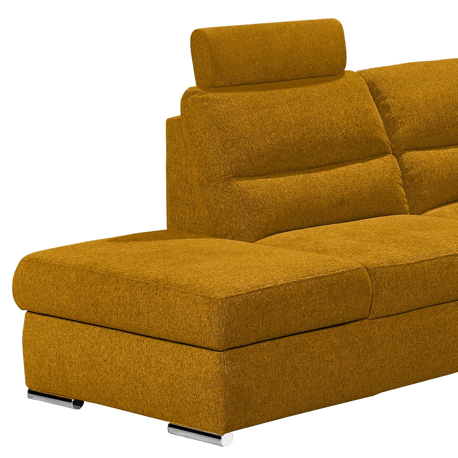 Fredriks Canapé panoramique Caldwell - Tissu - Tissu Roge: Safran - Méridienne longue à gauche (vue de face) 10 Fredriks Canapé panoramique Caldwell - Tissu - Tissu Roge: Safran - Méridienne longue à gauche (vue de face) – Image 10