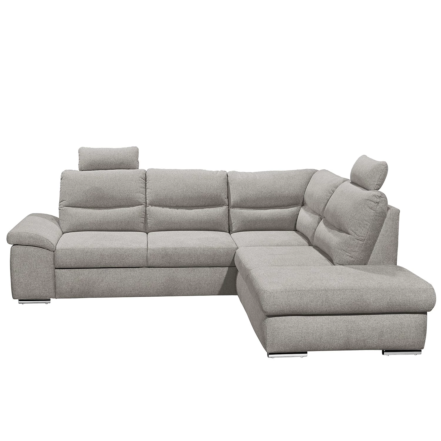 Fredriks Canapé d’angle Caldwell - Tissu - Tissu Roge: Argenté - Méridienne longue à droite (vue de face) 7 Fredriks Canapé d’angle Caldwell - Tissu - Tissu Roge: Argenté - Méridienne longue à droite (vue de face) – Image 7