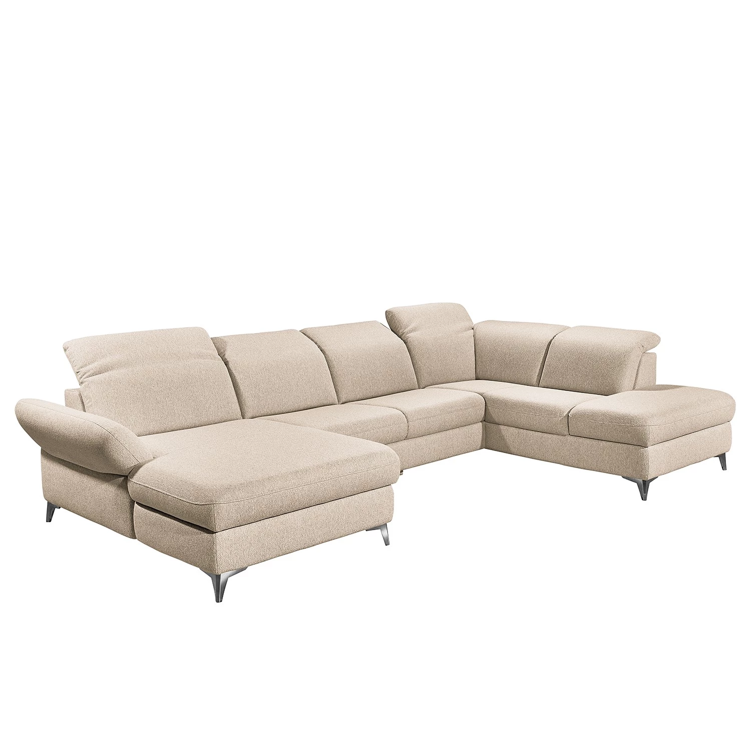 Fredriks Canapé panoramique Glenmoore - Tissu - Tissu Ganum: Lin - Méridienne courte à gauche / longue à droite (vue de face) 1 Fredriks Canapé panoramique Glenmoore - Tissu - Tissu Ganum: Lin - Méridienne courte à gauche / longue à droite (vue de face)