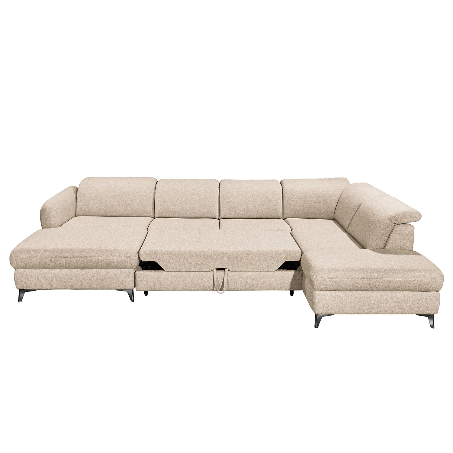 Fredriks Canapé panoramique Glenmoore - Tissu - Tissu Ganum: Lin - Méridienne courte à gauche / longue à droite (vue de face) 5 Fredriks Canapé panoramique Glenmoore - Tissu - Tissu Ganum: Lin - Méridienne courte à gauche / longue à droite (vue de face) – Image 5