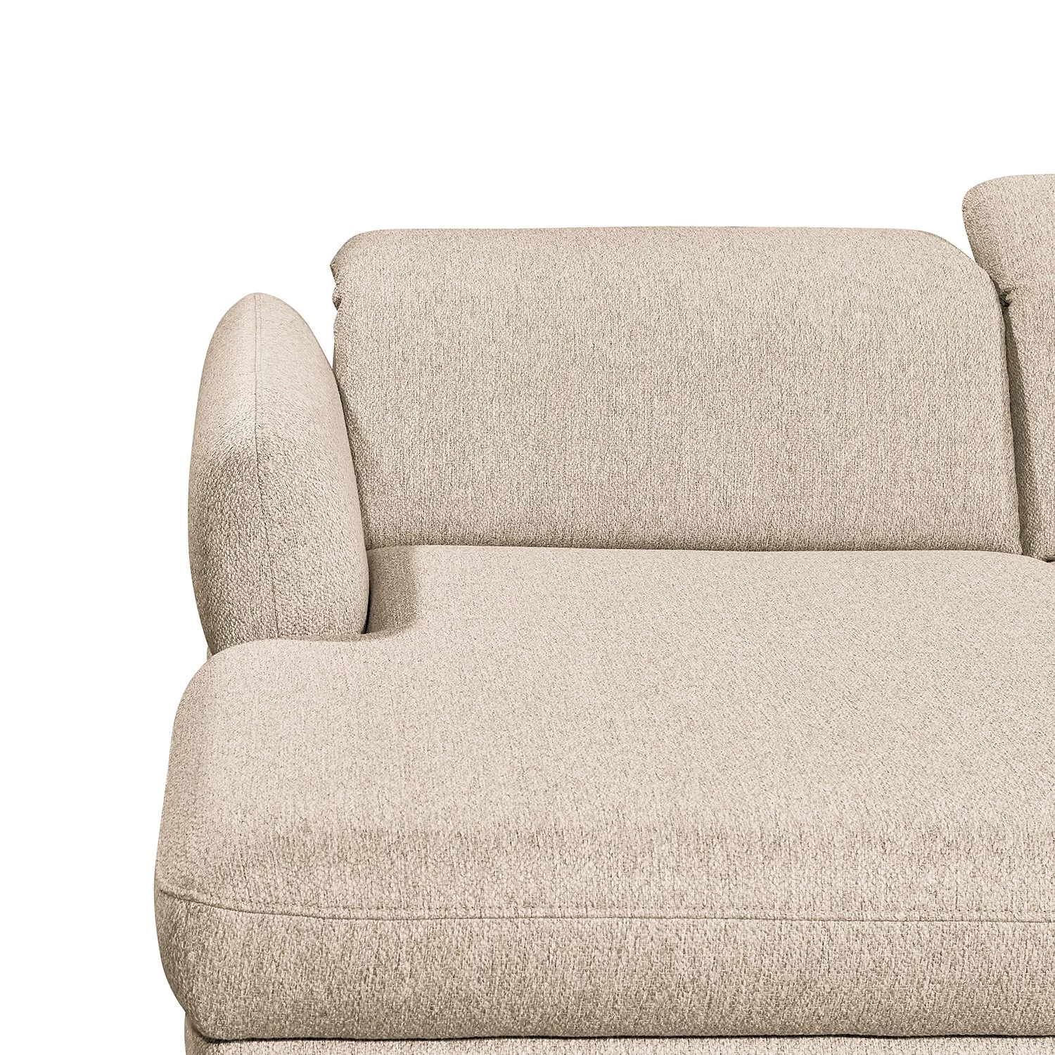 Fredriks Canapé panoramique Glenmoore - Tissu - Tissu Ganum: Lin - Méridienne courte à gauche / longue à droite (vue de face) 9 Fredriks Canapé panoramique Glenmoore - Tissu - Tissu Ganum: Lin - Méridienne courte à gauche / longue à droite (vue de face) – Image 9