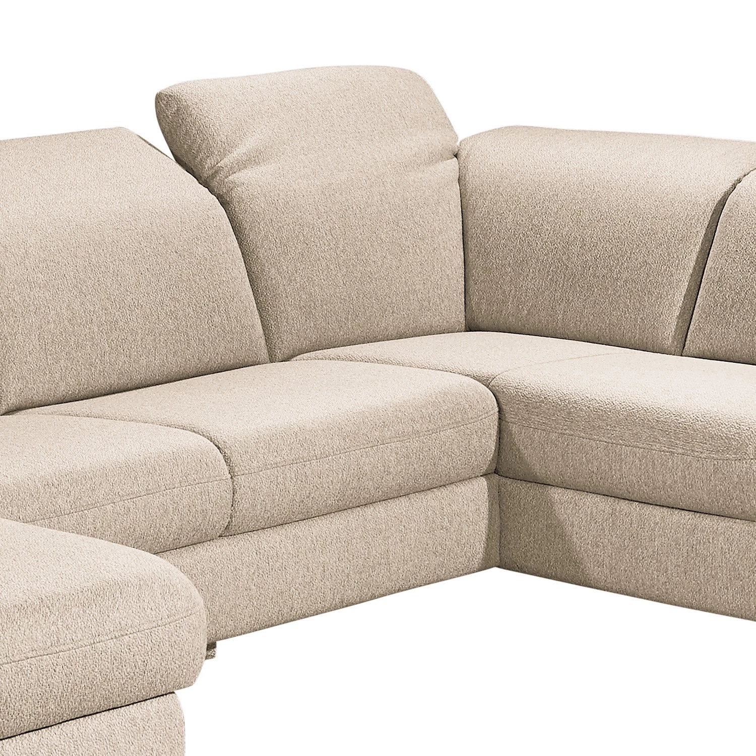 Fredriks Canapé panoramique Glenmoore - Tissu - Tissu Ganum: Lin - Méridienne courte à gauche / longue à droite (vue de face) 13 Fredriks Canapé panoramique Glenmoore - Tissu - Tissu Ganum: Lin - Méridienne courte à gauche / longue à droite (vue de face) – Image 13