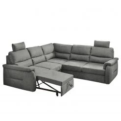 Fredriks Canapé d’angle Gladwin - Microfibre Ranu: Gris foncé - Fonction lit à droite (vue de face) -Canapés Soldes Magasin 1000222277 201113 21223200331 DETAILS P000000001000222277