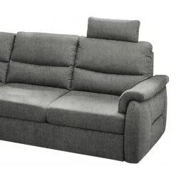 Fredriks Canapé d’angle Gladwin - Microfibre Ranu: Gris foncé - Fonction lit à droite (vue de face) -Canapés Soldes Magasin 1000222277 201113 21223600332 DETAILS P000000001000222277