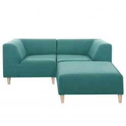 Mørteens Canapé Kurikka (2 places) - Tissu - Tissu Maloti: Pétrole - Avec repose-pieds -Canapés Soldes Magasin 1000224325 200916 14020800688 DETAILS P000000001000224325