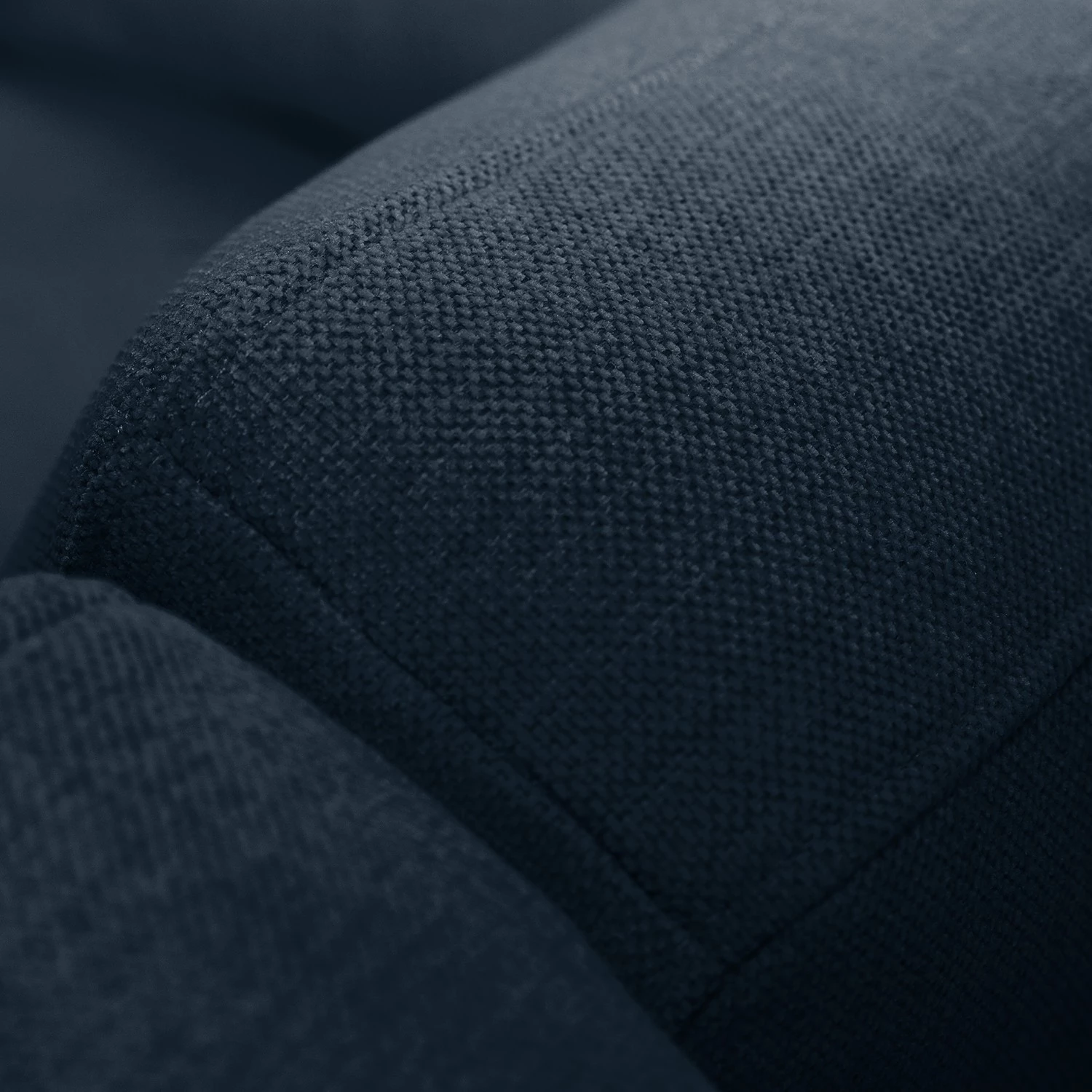 Mørteens Canapé d’angle Billund I - Tissu structuré - Bleu foncé - Méridienne courte à gauche (vue de face) 5 Mørteens Canapé d’angle Billund I - Tissu structuré - Bleu foncé - Méridienne courte à gauche (vue de face) – Image 5