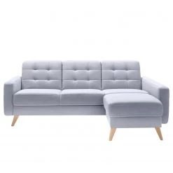 Fredriks Canapé d’angle Cropwell - Tissu - Tissu Ramse: Bleu clair - Méridienne courte à droite (vue de face) -Canapés Soldes Magasin 1000225147 210305 12300900084 DETAILS P000000001000225147