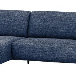Fredriks Canapé d’angle Bingham - Tissu - Tissu Pras: Bleu foncé - Méridienne courte à gauche (vue de face) - Avec repose-pieds -Canapés Soldes Magasin 1000225268 210305 12313701084 DETAILS P000000001000225268