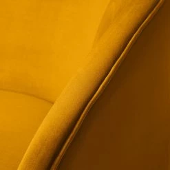 Ridgevalley Canapé Volonne (2 places) - Velours Ravi: Jaune moutarde -Canapés Soldes Magasin 1000227316 210319 14065000203 DETAILS P000000001000227316