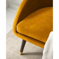 Ridgevalley Canapé Volonne (2 places) - Velours Ravi: Jaune moutarde -Canapés Soldes Magasin 1000227316 210325 07002800160 DETAILS P000000001000227316