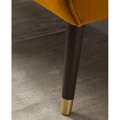 Ridgevalley Canapé Volonne (2 places) - Velours Ravi: Jaune moutarde -Canapés Soldes Magasin 1000227316 210325 07002900161 DETAILS P000000001000227316