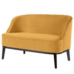 Ridgevalley Canapé Voiteur (2-3 places) - Microfibre Sela: Jaune maïs - Hêtre foncé