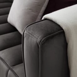 Red Living Canapé Suzy (2-3 places) - Velours Ravi: Gris -Canapés Soldes Magasin 1000227441 210506 10194700190 DETAILS P000000001000227441