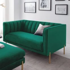 Jack & Alice Canapé Borlo (2 places) - Vert foncé 21 Jack & Alice Canapé Borlo (2 places) - Vert foncé -Canapés Soldes Magasin 1000227590 210702 06194500079 DETAILS P000000001000227590